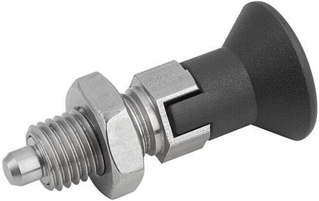 KIPP Goupille d’arrêt GR.4 M20x1,5 Ø10 Forme D acier inoxydable (K0338.04410)