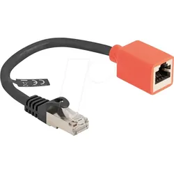 DELOCK 88197 - RJ45 Geräteschutz Adapter, Cat.6A S/FTP, 0,2 m