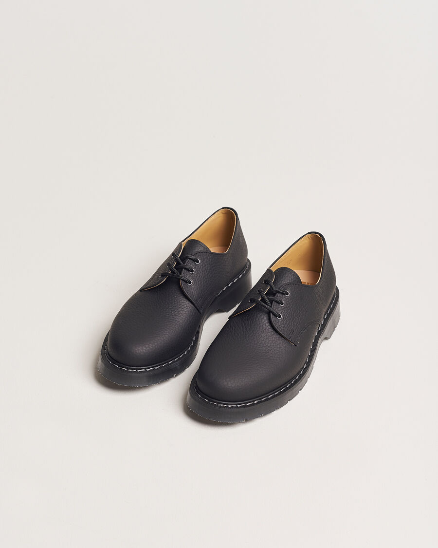 Solovair 3 Eye Gibson Shoe Black Grain men EU45,5 Sort