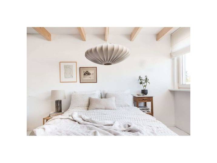 Ellipse 65 Schirm Sand - Watt & Veke - Wohnzimmer - Skandinavisch - Stoff / Textil - Mit Schirm