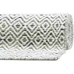 THEKO Handwebteppich Trondheim PO-502 natural grey 55 x 80 cm