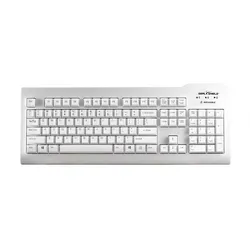 Seal Shield Silver Seal Tastatur USB white SSWKSV208DE (DE, Kabelgebunden), Tastatur, Weiss