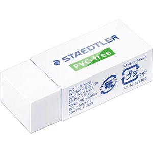 Staedtler Radiergummi 525 B30, PVC-free, für Blei- und Buntstifte, PVC-frei, Kunststoff