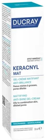 Ducray Keracnyl Mat 30 ml Gel-crema Trattamento Opacizzante Anti-Lucidità