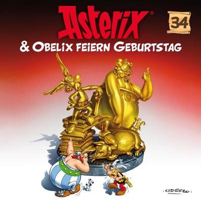 34: Asterix & Obelix feiern Geburtstag - Albert Uderzo,Angela Strunck,René Goscinny, Audio, 4064066732974