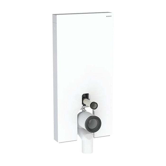 Geberit Monolith Stand-WC-Modul 131003SI5 Glas weiß, Bauhöhe 101 cm