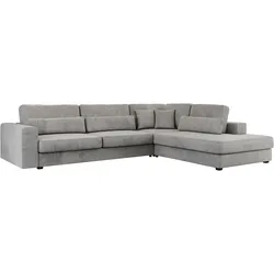 ECKSOFA Savona Hellgrau Velvet - rechts