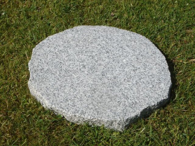 Euro Stone Trittstein Granit 30 x 3 cm grau