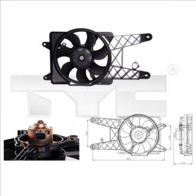 TYC Lüfter, Motorkühlung 809-0012 für Fiat
