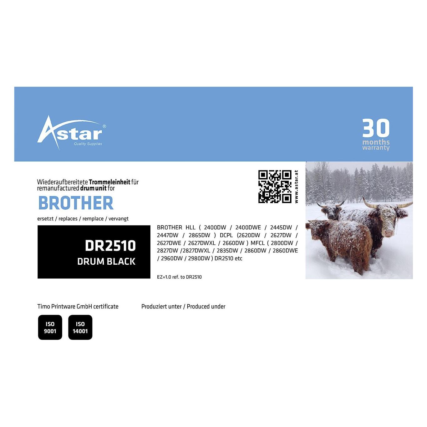 Astar AS20466 BROTHER DR2510 HL OPC (BK) (AS20466)
