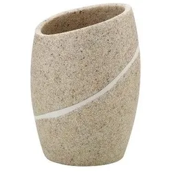 Zahnputzbecher TALUS (D 8 cm) - beige - D 8 cm