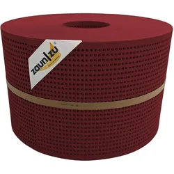 zaun zu® Sichtschutzstreifen PP Premium Gelocht 30 Prozent Streifen Bordeauxrot 50m