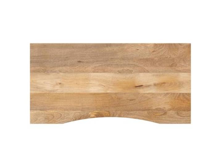 KGFHERENB Schreibtischplatte Massivholz Mango 120x60x2,5 cm Robuste Ersatz-Tischplatte aus naturbelassenem Holz für Arbeitszimmer, Essbereich und Homeoffice.