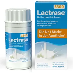 Lactrase 3.300 FCC Laktase Kapseln 100 St