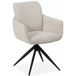Stuhl Rhys Stoff Beige Natural