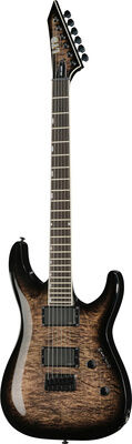ESP LTD MH-400HT QM STB See Thru Black Sunburst