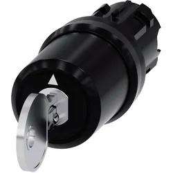 Siemens Schlüsselschalter Frontelement, CES SSG10 (3SU1000-5BM01-0AA0), Schalter + Taster, Schwarz