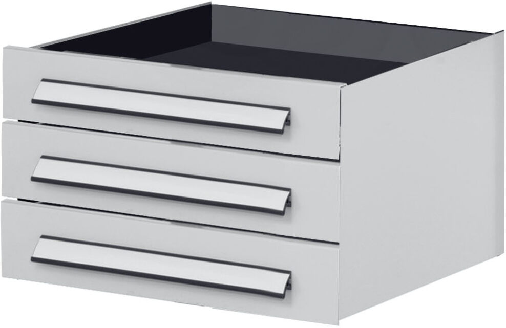 Kappes Schubladenblock dreifach B500 mm RAL 7035 für mobile Arbeitsstation (5316.00.0413)