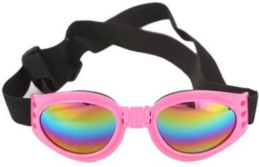 Uplift Picks Foldable Pet Sunglasses Outdoor Sun Protection Glasses For Dogs And Cats pink