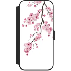 Nivocase Klapphülle für Apple iPhone 16 Plus Handyhülle aus Kunst Leder NIVOflip schwarz Asien Japan (Apple iPhone 16 Plus), Smartphone Hülle, Schwarz