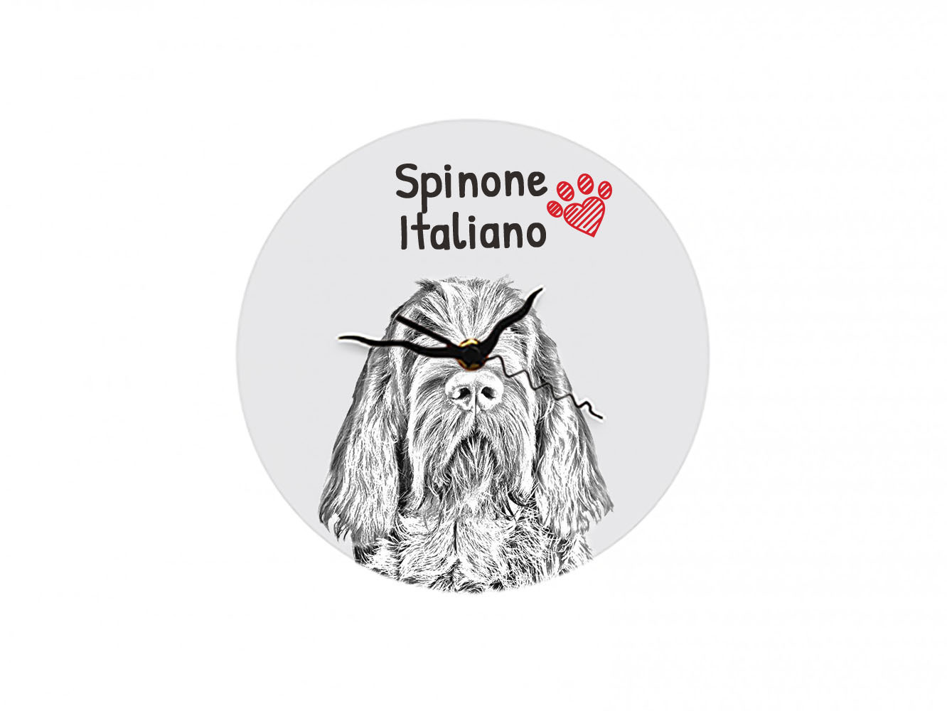 Art-Dog Wandklok Spinone Italiano