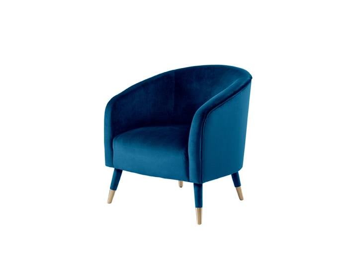 Bellucci Sessel - Marineblau - Messingkappen