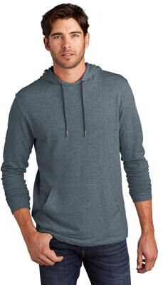District DT571 Featherweight French Terry Hoodie in Washed Indigo size 4XL   Cotton/Polyester Blend