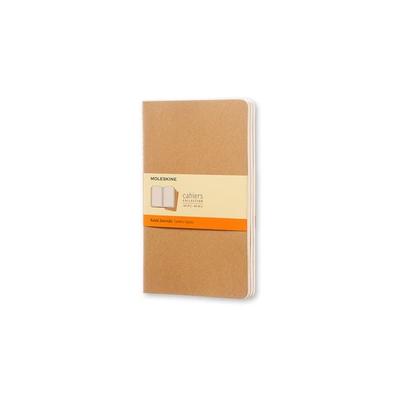 Moleskine Cahier large liniert packpapierbraun DIN A5. 3er Pack