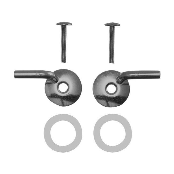 Duravit Scharnierpaar Starck 3 chrom, für WC-Sitz, ohne SoftClose