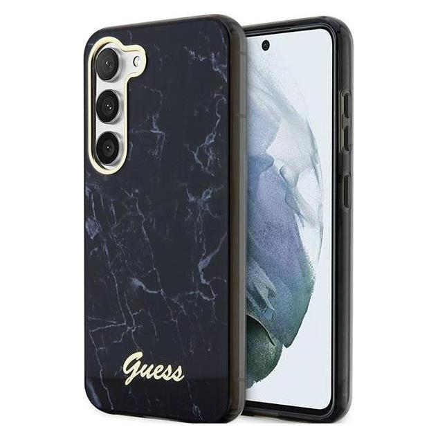 Guess GUHCS23MPCUMAK S23 +S916 black/black hardcase Marble (Samsung Galaxy S23+) (GUE002688-0)