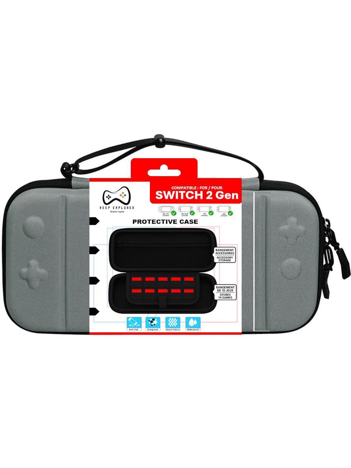 Deep Explorer Protective Case Grey - Bag - Nintendo Switch 2