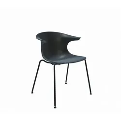 2er-Set Infiniti Stuhl Loop Kunststoff Schwarz