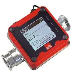 Durchflussmesser Niro für Fasspumpen Lebensmittel, EU/FDA Zul., Anschluss Tri-Clamp DN32, nicht-Ex