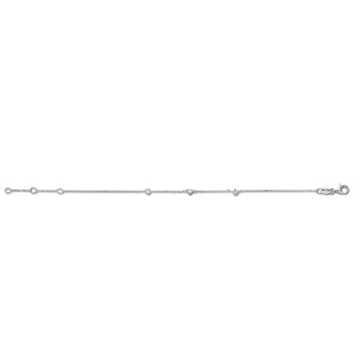 Silberkette ONE ELEMENT "Halskette Rundankerkette aus 925 Silber 45 cm", silber, Halsketten, Damen, Silber 925 (Sterlingsilber), Silberkette, Sanfte Linie – unaufdringlich und geschmackvoll