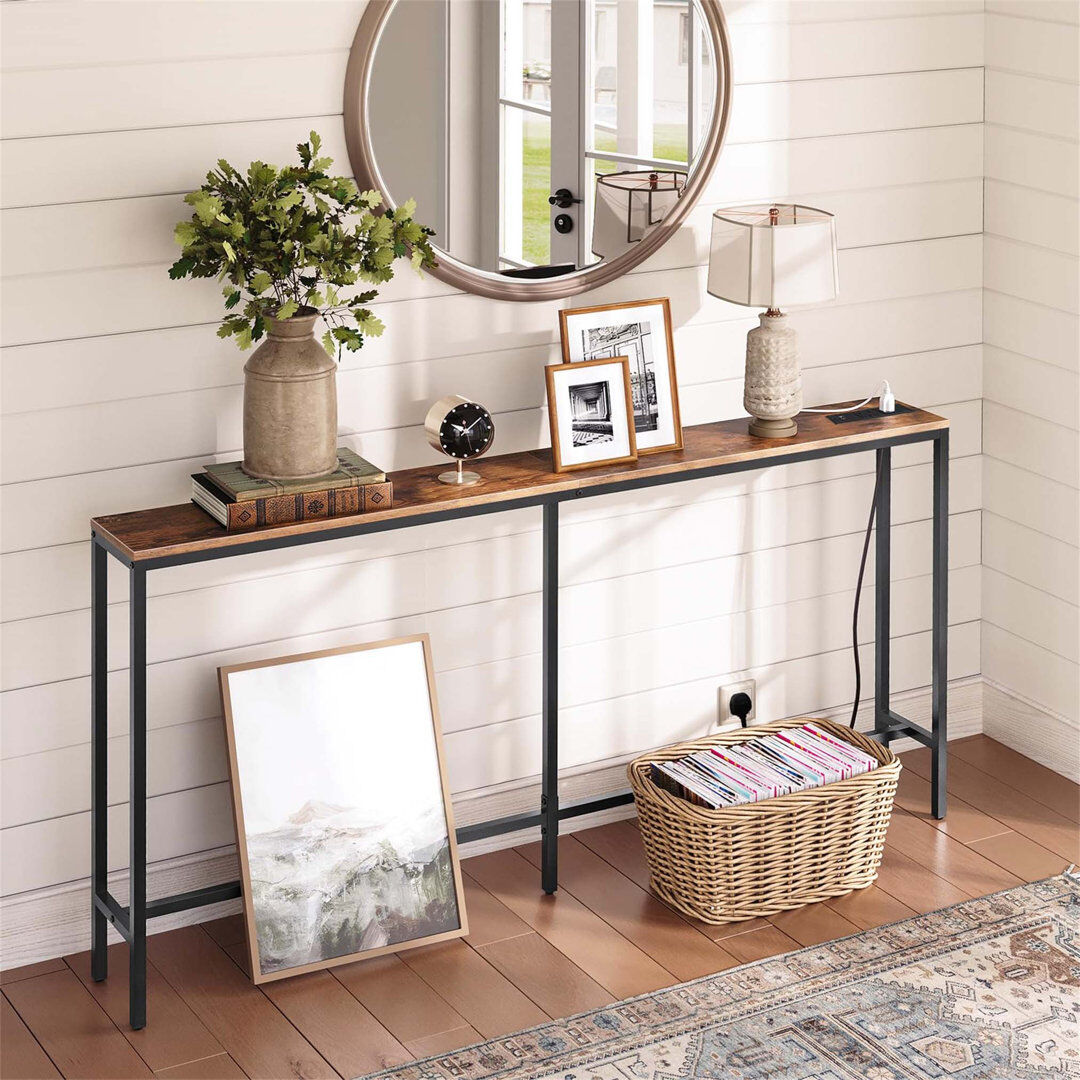 Borough Wharf Annam 160cm Console Table Brown 80cm H X 160cm W X 15cm D