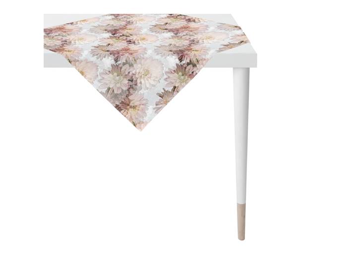 Nappe Automne type C 85 x 85cm Blanc/Rose