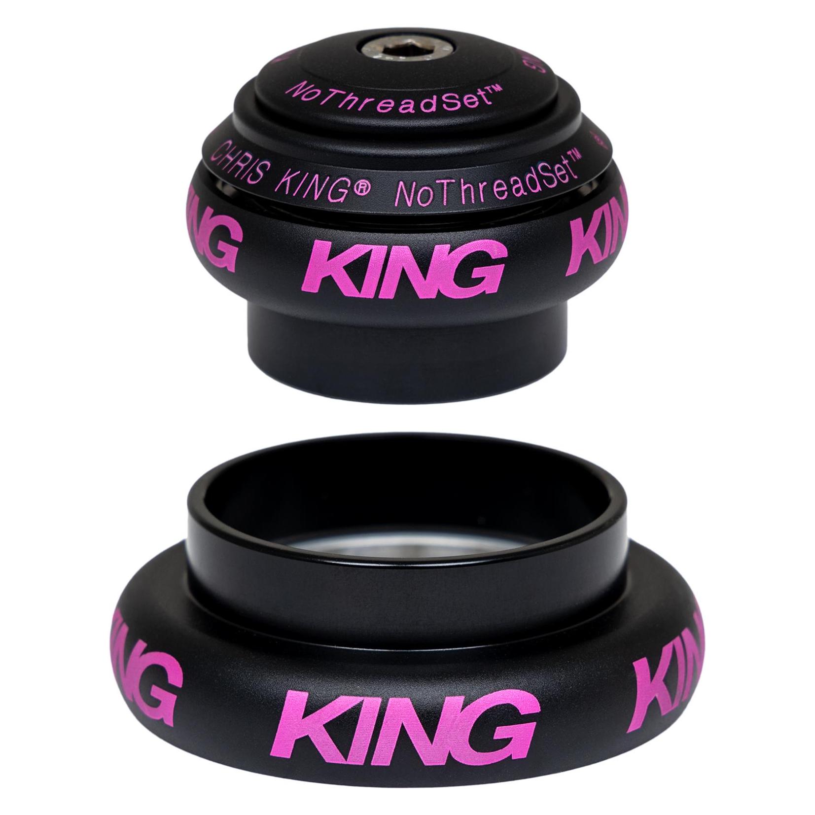 Chris King NoThreadSet Tapered Steuersatz, Edelstahl-Lager, 1 1/8"-1.5", GripLock, EC34/28.6 | EC44/ (53632026)