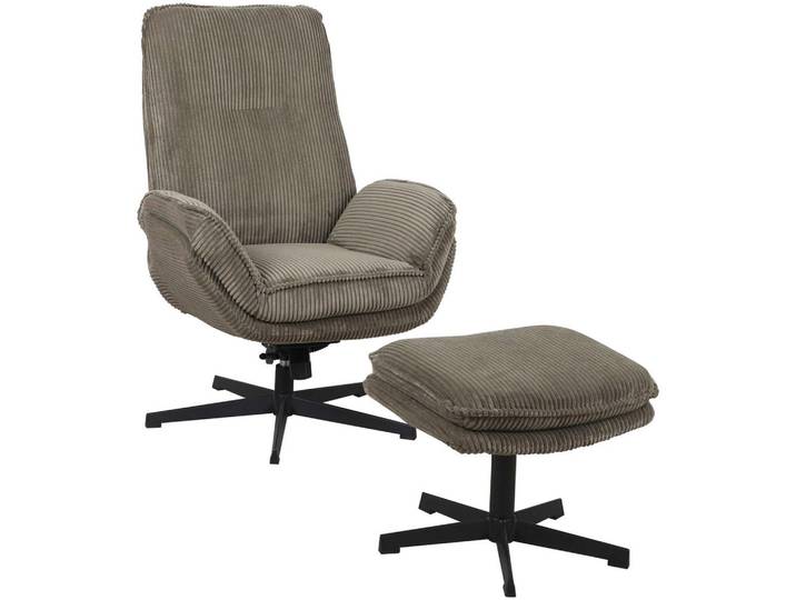 Carryhome Relaxsesselset, Olivgrün, Metall, 75x103x85 cm, Liegefunktion, Relaxfunktion, Wohnzimmer, Sessel, Relaxsessel