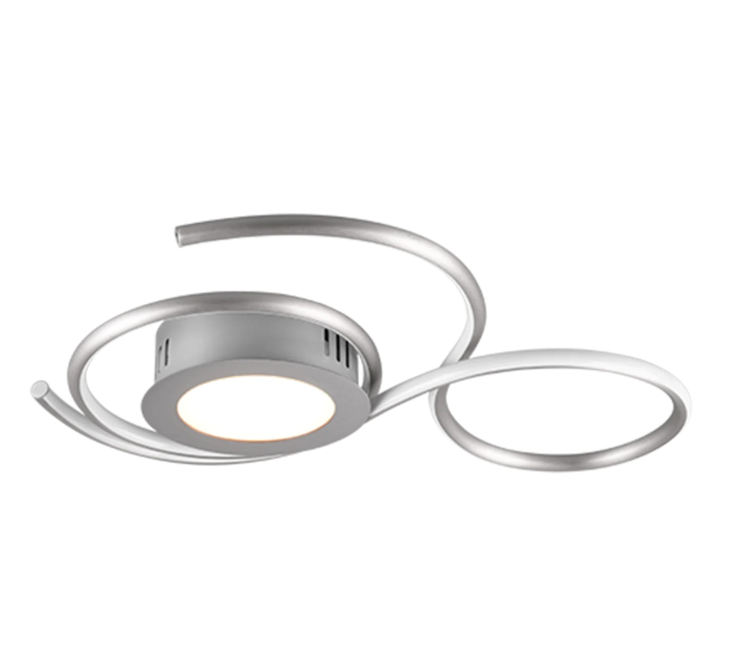 Trio Leuchten Plafondlamp Jive L mat chroom met LED
