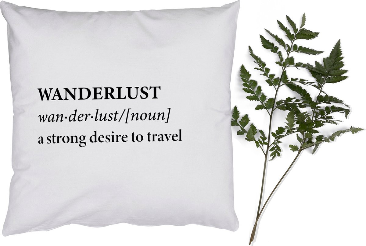 PillowMonkey Sierkussen Wanderlust - 45 x 45 cm