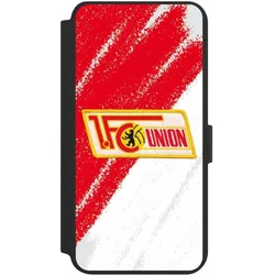 Nivocase Klapphülle für Samsung Galaxy S24+ Handyhülle aus Kunst Leder NIVOflip schwarz 1. FC Union Berlin (Samsung Galaxy S24+), Smartphone Hülle, Schwarz