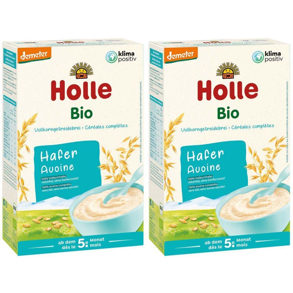 Holle Babybrei Haferflocken Bio 250 g x2 2x250 Pulver