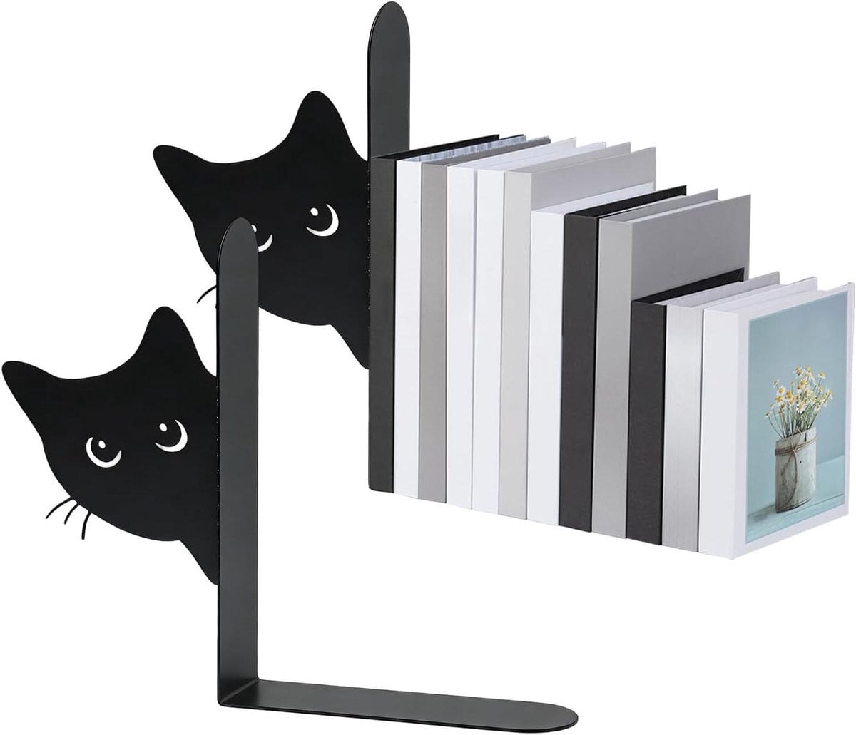 Decoratieve Boekensteunen Katten - Zwart - 208 cm