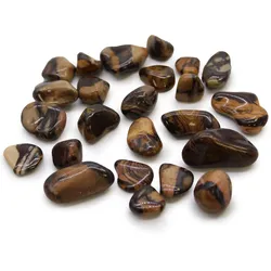 Bag of 24 Small African Tumble Stones - Picture Nguni