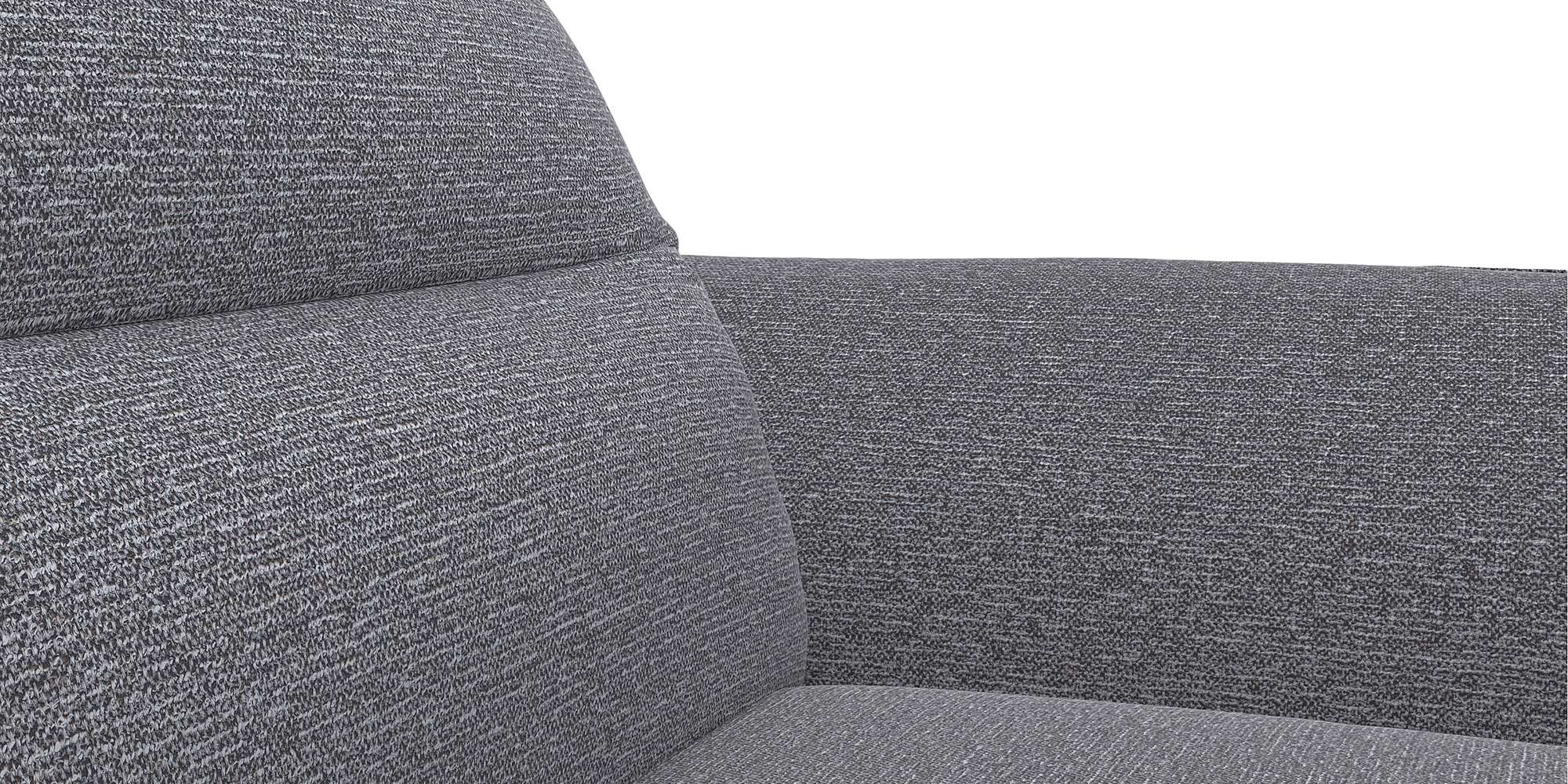 3-Sitzer FLEXLUX "Salino, Funktionssofa, Relaxsofa", grau (steel), B:248cm H:88cm T:105cm, 100% Polyester, Sofas, Sofa mit Arm- und Kopfteil-Verstellungen, Kaltschaum & Stahl-Wellen