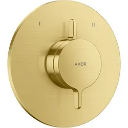 hansgrohe AXOR One Mischer Unterputzmodell für 2 Verbraucher, 48415950, Farbe: Brushed Brass