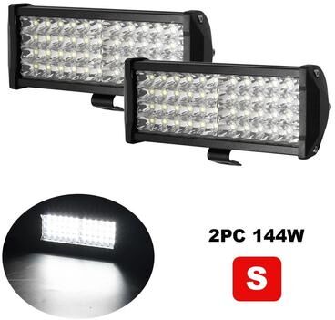 Uplifted Finds 120W High Intensity LED Light Bar   6000LM Spot & Flood Beam Work Light For Offroad, Marine & Industrial Use 2 Pcs 144w