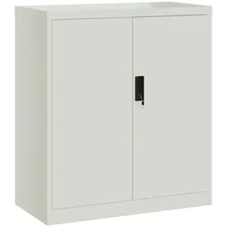 Décoshop26 - Büromöbel-Schubladenelemente mit abschließbaren Türen 79 x 40 x 90 cm grauer Stahl DEC024538 DEC024538