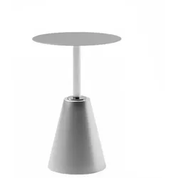 Couchtisch, Kaffeetisch, Gastronomietisch, Esstisch, Bistrotisch, Industrietisch, Runder Tisch aus Edelstahl L50 x H75 cm【CJ-YY50】