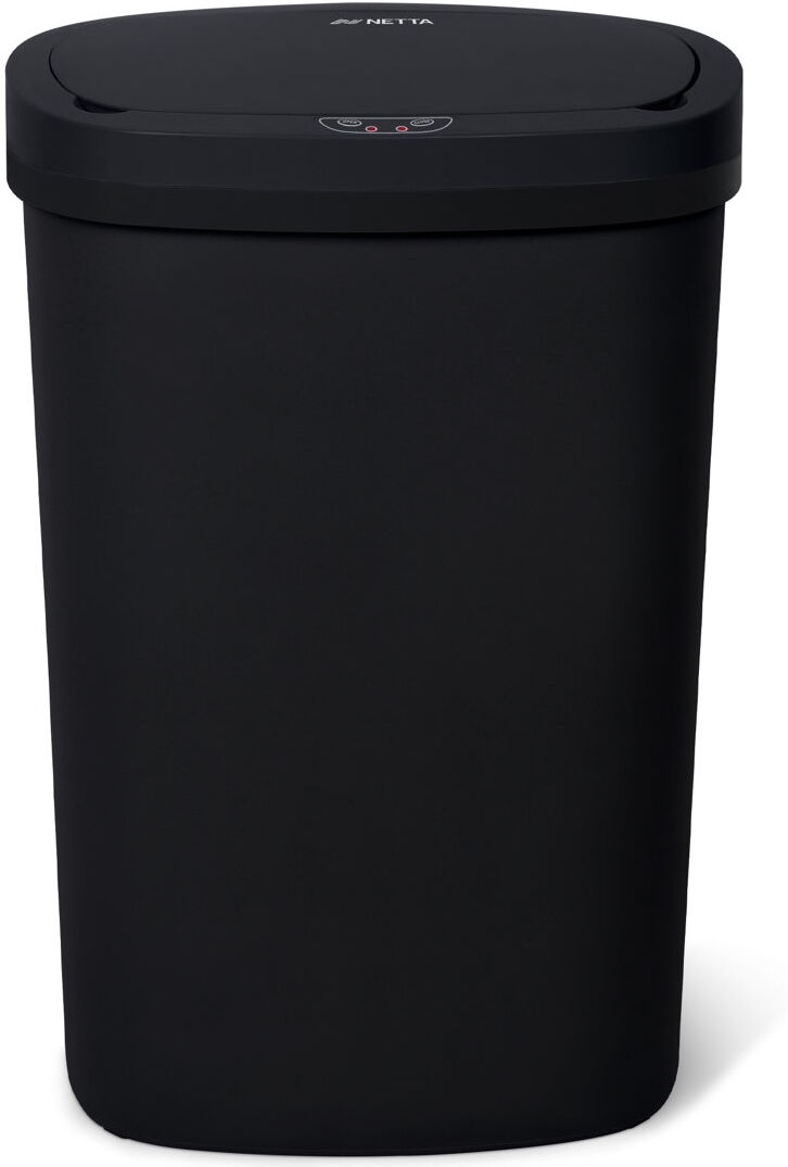 NETTA 50 Litre Motion Sensor Trash Can Black